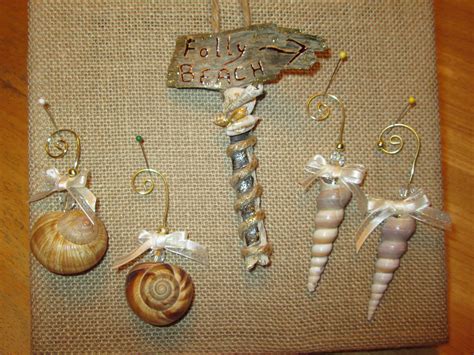 Diy Seashell Ornaments For Beach Or Nautical Christmas Tree Or Garland