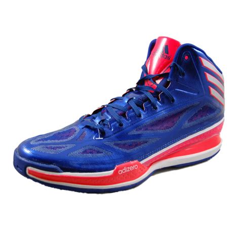 Adidas Mens Adizero Crazy Light 3 Blue Basketball Shoes Q32582