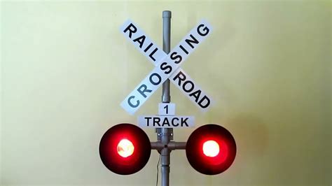 Railroad Crossing Signal In Operation Youtube