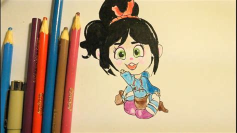 How To Draw Vanellope From Wreck It Ralpheasystep By Step Dibujar A