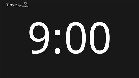 9 Minute Countdown Timer Youtube