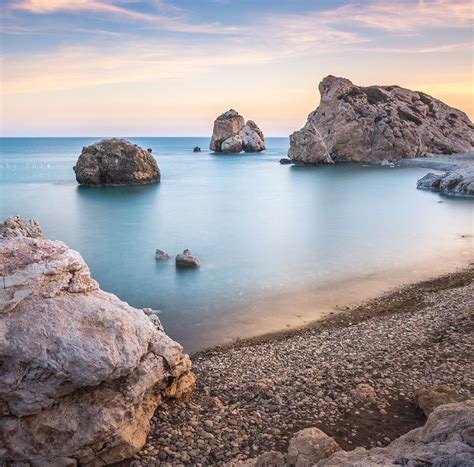 Aphrodite S Rock Overlooking The Mediterranean Near Paphos Cyprus Paphos Aphrodite Cove