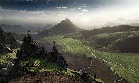 Fotografia Das Montanhas Européias Max River Iceland Landscape