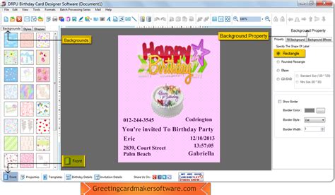 Make a printable birthday cards in minutes with picmonkey's printable birthday card maker tools. Birthday Card Maker Software create kids mom dad birthday ...