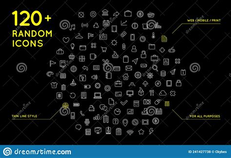 120 Universal Icons Set For All Purposes Web Mobile App Making