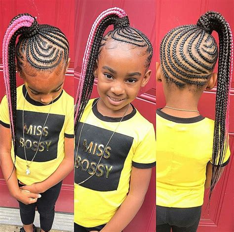 Kid Braid Styles Back To School Braided Hairstyles For Kids Black