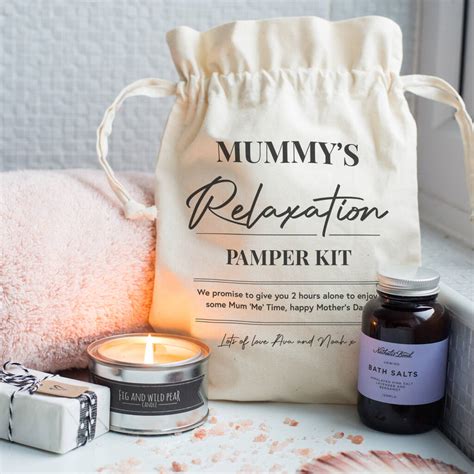 Personalised Relaxation Pamper Kit T Set For Mum By The Little Picture Company