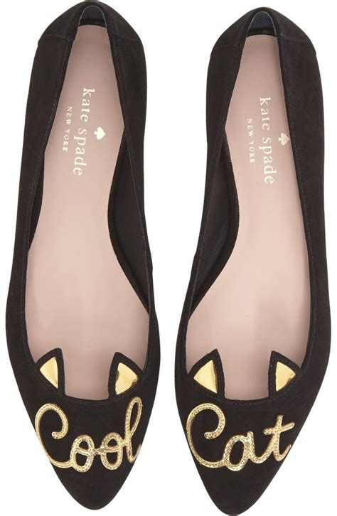 Fanciful Gold Lined Cat Ears Detail The Topline Of These Smart Suede