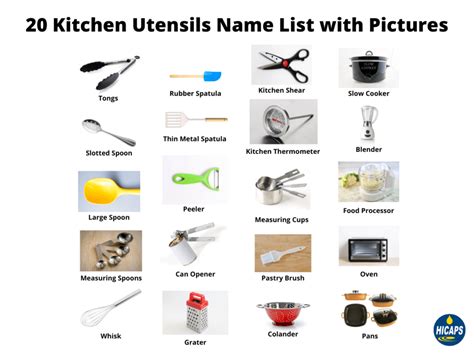 20 Kitchen Utensils And Uses For Home And Business