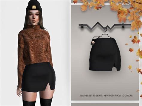 Clothes Set 93 Skirt Bd353 By Busra Tr At Tsr Sims 4 Updates
