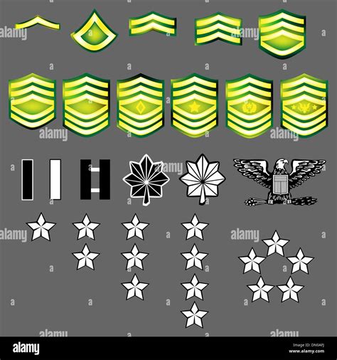 United States Army Captain Uniform Stock Vector Images Alamy