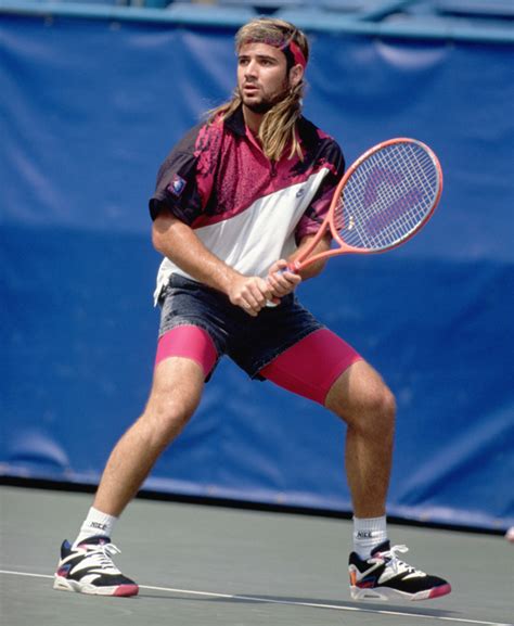 Til Andre Agassi Played A Davis Cup Match In 1992 Wearing A Pair Of Oakley Sunglasses To Hide