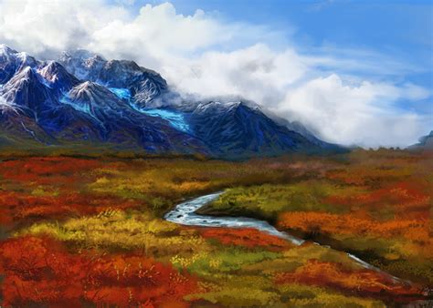Tundra Mountains By Lilyondine On Deviantart