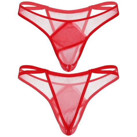 sexy men mesh briefs low rise bulge pouch t back g string thong bikini underwear 5 84 picclick