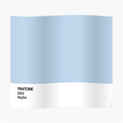 Pantone Baby Blue Poster For Sale By Houseofballoon Redbubble