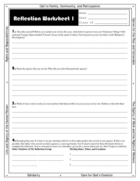 16 Science Worksheets On Reflection