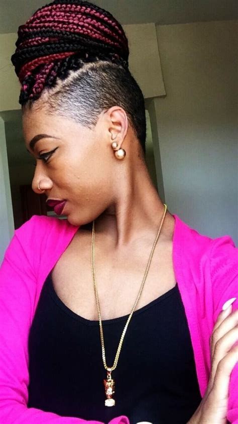 Shaved Side Hairstyles Box Braids Hairstyles For Black Women African Hairstyles Womens
