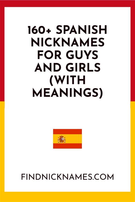He deserves something that's both unique and cute. 160+ Spanish Nicknames For Guys and Girls (With Meanings ...
