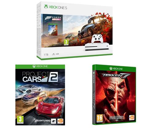 Buy Microsoft Xbox One S Forza Horizon 4 Tekken 7 And Project Cars 2