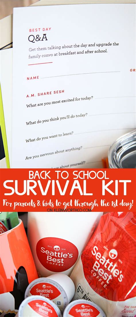 Back To School Survival Kit For Kids And Parents Will Help You All Get