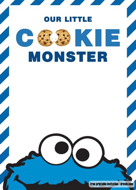 Free Printable Cookie Monster Invitations