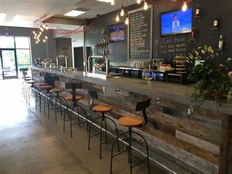 Michael littlefield, owner of valley barn creations was contracted to build a custom 17 foot bar with a concrete top for a local barn. Gray-Concrete-Bar-Top | Concrete bar top, Bar countertops ...