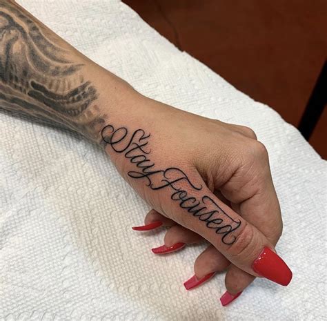 Pin By On T A T T O O S Hand Tattoos For Girls Hand Tattoos Hand