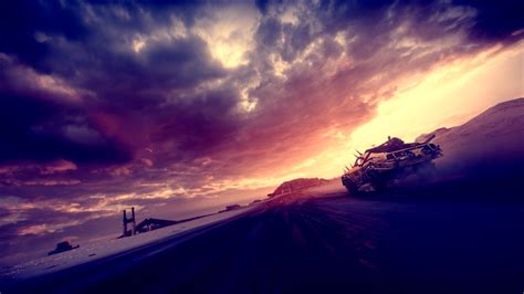 Download 1920x1080 Mad Max Dark Weather Sunset Clouds Wallpapers For