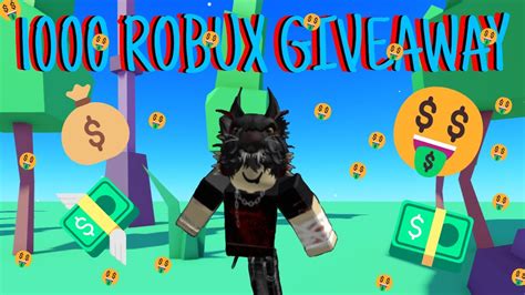 1000 Robux Giveaway 200 Sub Special 🤑💵💸💰 Youtube