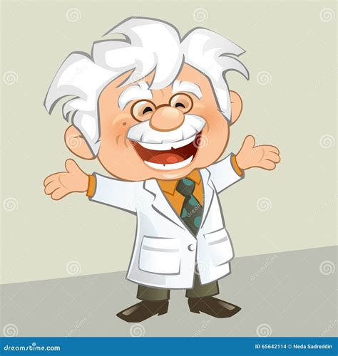 Professor Stock Vector Illustration Of Clever Male 65642114