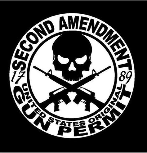 Auto Parts And Vehicles 2nd Amendment Gun Security Vinyl Window