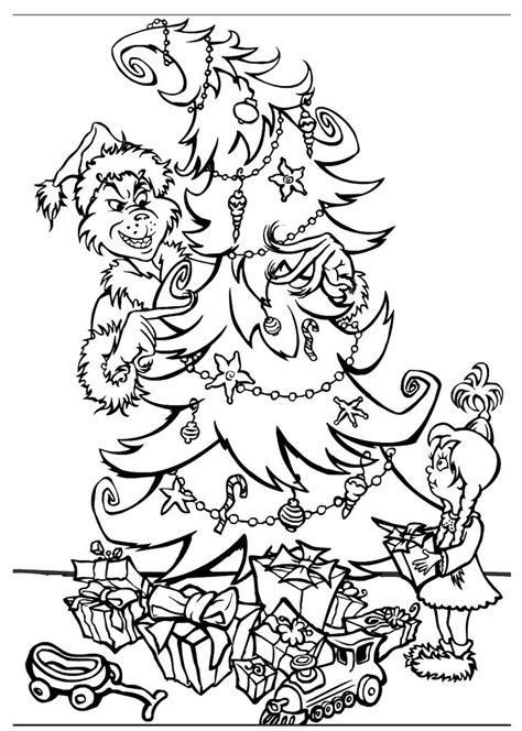 This furry green cold and solitary creature is an excellent subject for coloring pages, allowing small kids to use their artistic skills to recreate the unusual coloration. free printable grinch coloring pages for kids | Printable ...