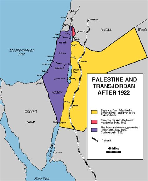 June 1922 The Partition Of The Palestine Mandate Center For Online