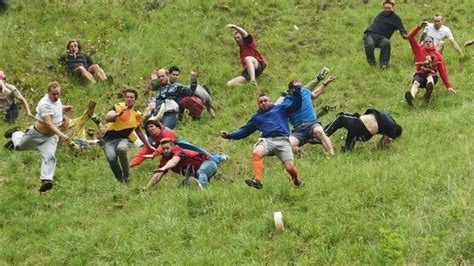 Cheese Rolling Spectators Gather For Coopers Hill Tradition Bbc News