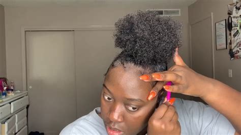 How To Sleek High Bun Natural Hair Youtube