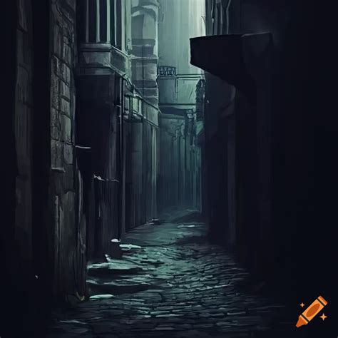 Photo Of A Dark Alleyway On Craiyon