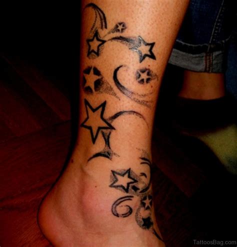 33 Fancy Stars Tattoos On Leg Tattoo Designs
