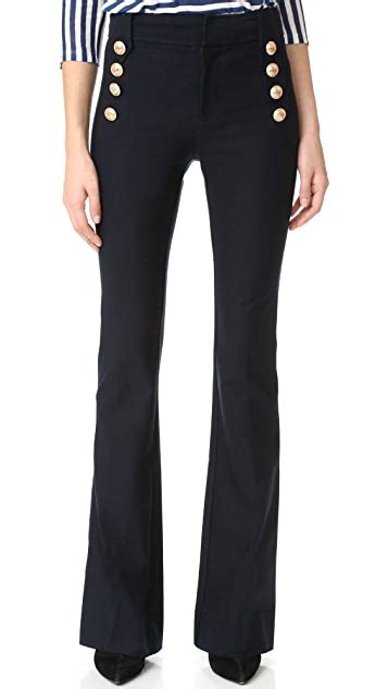 Derek Lam 10 Crosby Flare Trousers With Sailor Buttons Shopbop