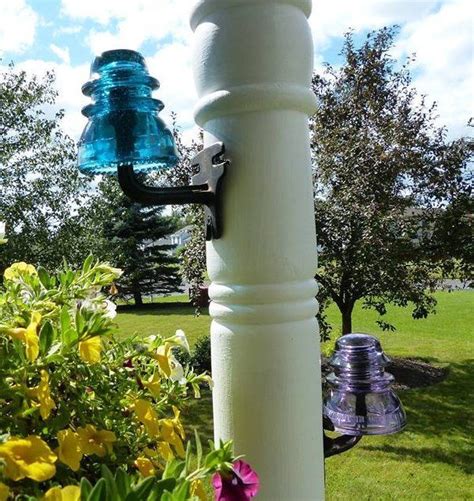 Glass Insulators Glass Garden Art Outdoor Landscaping