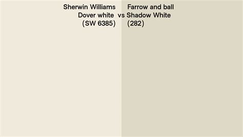 Sherwin Williams Dover White Sw 6385 Vs Farrow And Ball Shadow White