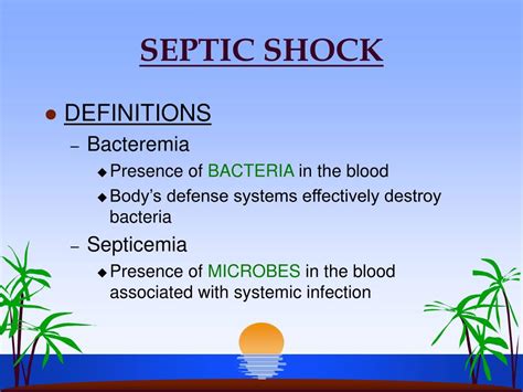 Ppt Septic Shock Powerpoint Presentation Free Download Id