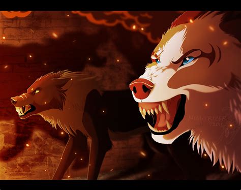 Fight Through The Flames Canine Art Wolf Art Fantasy Anime Wolf Drawing