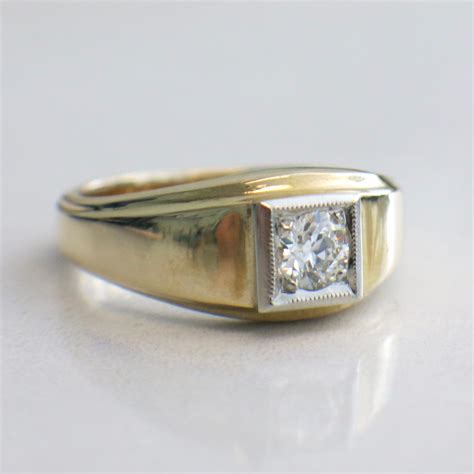 Https://tommynaija.com/wedding/14k Gold Ring Wedding Ring With Diamond Vintage