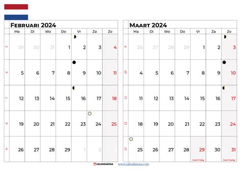 Kalender Februari 2024 Nederland Met Weeknummers