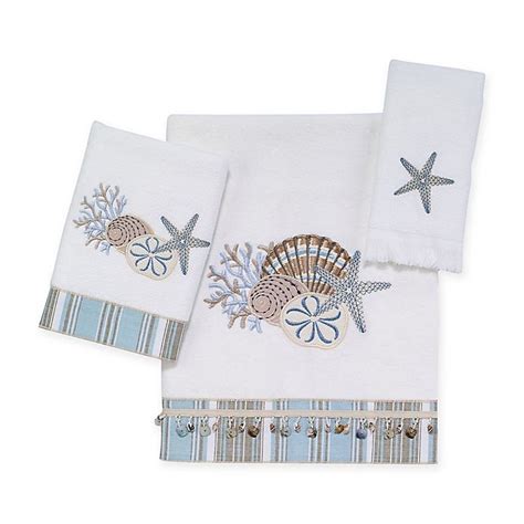 Avanti By The Sea Bath Towel Collection In White Bed Bath And Beyond