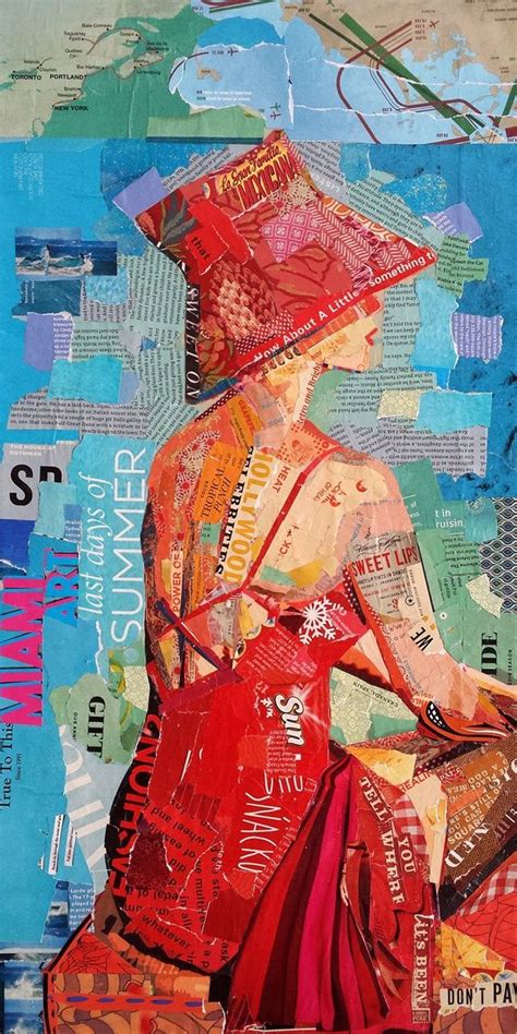 40 Amazing Collage Paintings On Canvas Free Jupiter Paper Collage