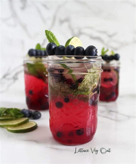 Blueberry Mocktail Recipe How To Make A Blue Mojito