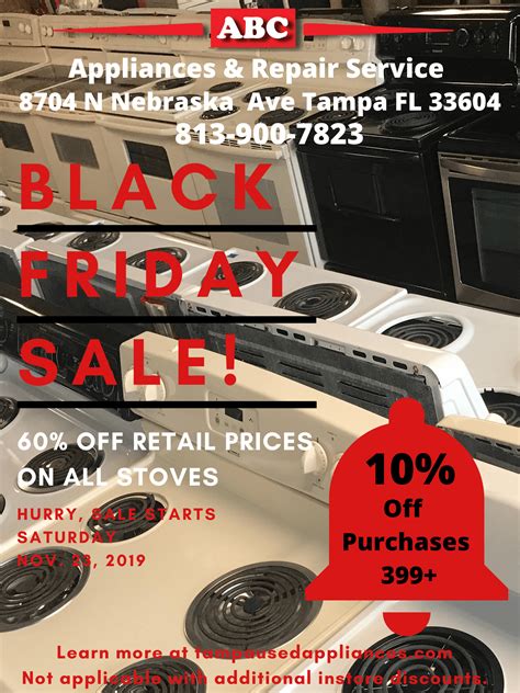 Black Friday Appliance Deals 2019 Stove Sale
