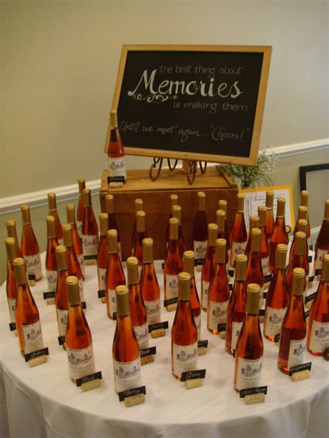 Special Table Of Wine Favors In 2023 Class Reunion Decorations