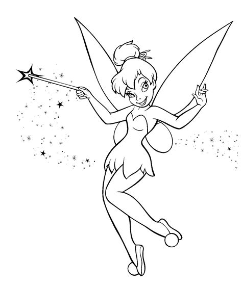 Tinkerbell From The Disney Movie Is Flying Through The Air With Her
